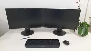 2x Fujitsu B24-8 TS Pro 24" IPS LED Full HD Monitore 1920x1080 5ms HDMI DVI VGA - Bild 1 von 12
