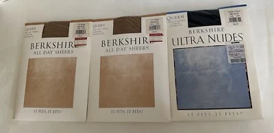 Vintage Berkshire Ultra Nude All Day Sheer Black Beige Size 5x-6x  Lot Of 3 - Image 1 of 3