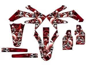2006-2007 CRF 250R JESTER Red Senge Graphics Kit Compatible with Honda - Foto 1 di 4