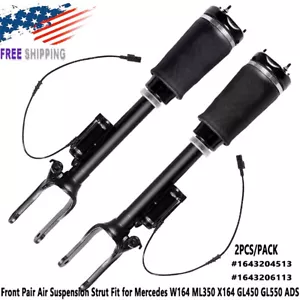 Front Pair Air Suspension Strut Fit for Mercedes W164 ML350 X164 GL450 GL550 ADS - Picture 1 of 11