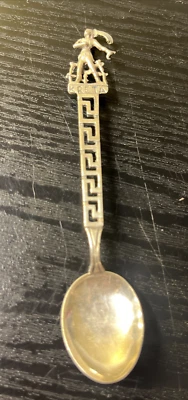 复古纯银 925 克蕾塔(克里特岛)纪念品勺子 - 百合王子 — 第 1/4 张图片