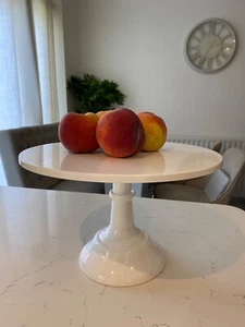 White Metal Cake Stand Height 30cm diameter Cupcakes Wedding Decor - Picture 1 of 7