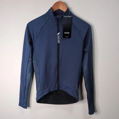 Gore Wear C5 Thermo Jersey XS Orbit Blue Deep Water Blue Full Zip Cycling Jacket - Image 1 of 4