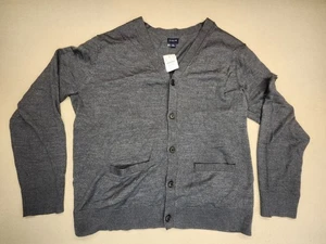 J. Crew Mens Gray Cardigan Sweater Size Large NWT - Picture 1 of 9