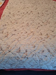 Colcha acolchada vintage J.P. Stevens Co talla doble Dogwood floral usada en excelente estado  - Imagen 1 de 7