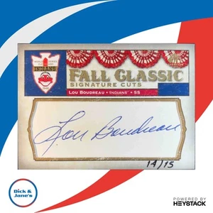 2008 SP Legendary Cuts Lou Boudreau Fall Classic Cut Signatures /15 #FCC-LB Auto - Picture 1 of 10