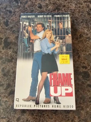 BRAND NEW Frame Up (VHS; 1991) Wings Hauser RARE Sealed OOP Watermarks - Image 1 of 4