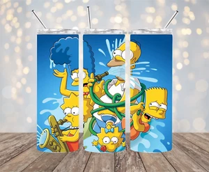 Simpsons Wasserschlauch 20 Unzen Edelstahlbecher - Bild 1 von 1