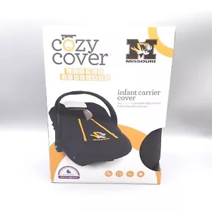MSU University of Missouri Mizzou Tigers Cozy Cover Fleece Infant Carrier Black - Picture 1 of 6