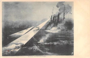 Japan Hafen Arthur russische Flotte Angriff Vintage Postkarte - Bild 1 von 2