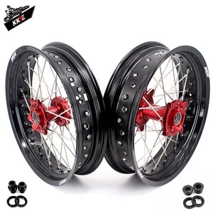KKE 3.5/4.25*17" Supermoto Street Wheels Fit HONDA CRF250L 2013-2020 Alloy Rims - Picture 1 of 13