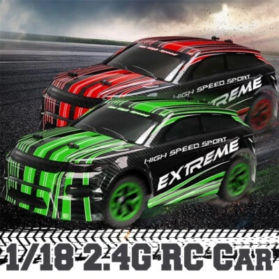 Kids Crazon 2.4G 4WD 1:18 Speed Rechargeable Remote Control Drift RC Racing Cars - Image 1 of 4