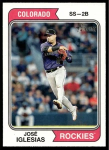 2023 Topps Heritage José Iglesias G674 Colorado Rockies #281 - Picture 1 of 2