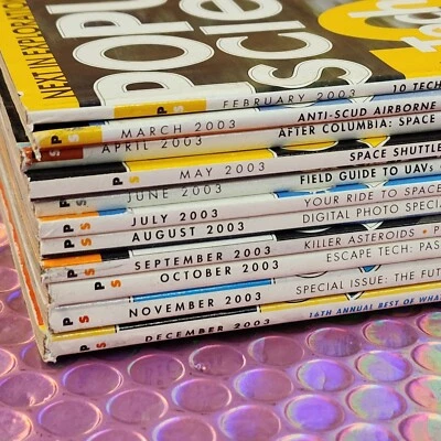 2003 Popular Science Magazine Lot Print Ads Ebay Army Nvidia John Deere VTG - Image 1 of 4