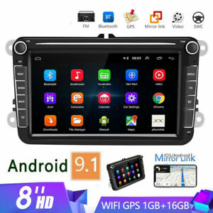 8" Android 9.1 Estéreo de coche WIFI GPS Para VW GOLF MK5 MK6 PASSAT Jetta Polo