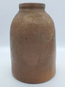 Rare Vintage Gallon Wax Sealer Jar Stoneware Crock Canning Jar Fruit Jar Rustic - Picture 1 of 7