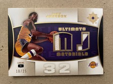 2007-08 Magic Johnson Upper Deck Ultimate Materials patch /25