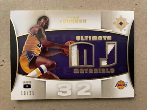 2007-08 Magic Johnson Upper Deck Ultimate Materials patch /25 - Picture 1 of 8