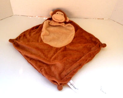 Angel Dear MONKEY милое коричневое защитное одеяло детская плюшевая игрушка 12 дюймов x 12 дюймов пустое - Изображение 1 из 2