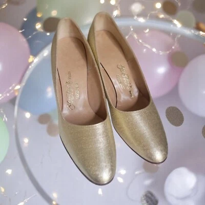 Sacos Fifth Avenue Fenton Último Vintage Champagne Dorado Clásico Bomba Diseño-8B Foto 1 de 4