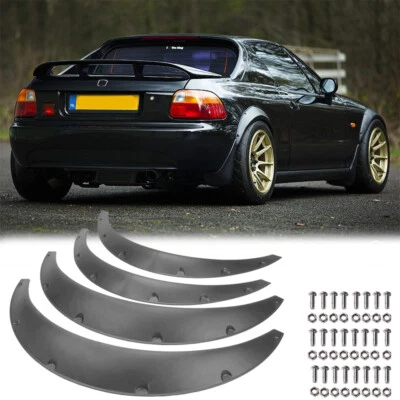4x Fender Flares Mudguard Extra Wide Body Wheel Arches For Honda Civic Del Sol - Image 1 of 4