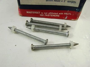 95 pz. Masterset Fissaggi per Utensili Hiliti HN-52 CHIODI 8mm Testa 2,5" L - Foto 1 di 3