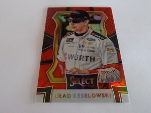 2017 Panini Select Red Prizm Brad Keselowski Serial #28/99 Card #10