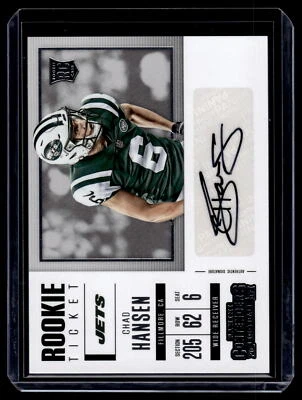 Chad Hansen 2017 Panini Contenders Rookie Ticket Autograph Card  #275 - Image 1 of 2