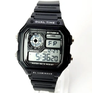 SYNOKE Men Multifunction Digital Watch Waterproof Fashion Wristwatch Sports Swim - Picture 1 of 4
