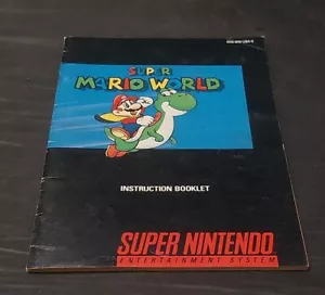 Super Mario World Nintendo SNES solo manuale ~ libretto istruzioni - Foto 1 di 5