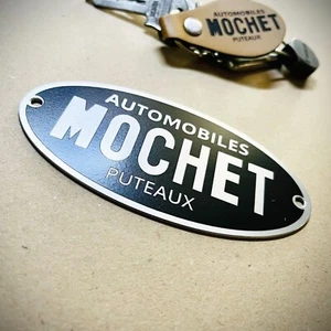 Mochet Automobiles Reproduction Alu 6x12cm Avec Perçage pour rivets. - Picture 1 of 4