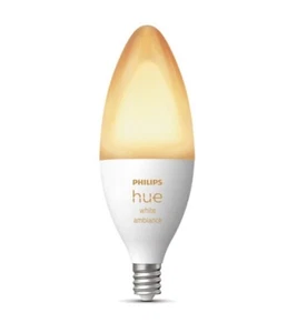Philips Hue White Ambiance E12 LED Candle Light Bulb, Works with Alexa & Google - Picture 1 of 1