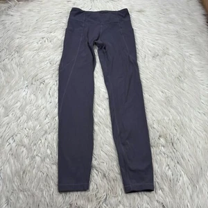 Athleta Girl L 12 Stash Your Treasures Tight Pockets Purple Gray - Picture 1 of 7