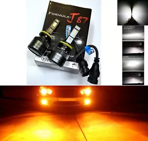 LED Kit G8 100W 881 Orange Amber Two Bulbs Head Light Replacement Snowmobile - Picture 1 of 12