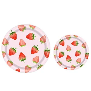 Strawberry Themed Birthday Party PlatesBerry Sweet One Birthday Party Supplie... - Picture 1 of 9