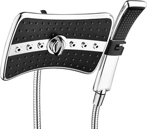Dual Shower Head Combo Set, Handheld Showerhead Rainfall Shower Head Combo - Picture 1 of 9