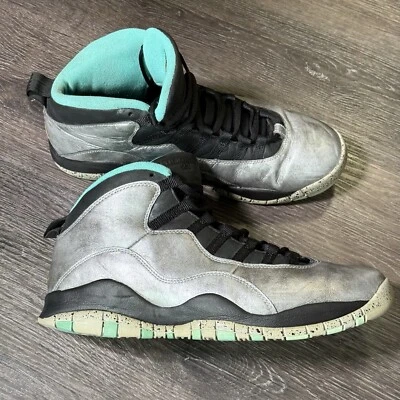 男子 Nike Air Jordan 10 X Retro Lady Liberty 雕像 银色 尺码 11.5 — 第 1/4 张图片