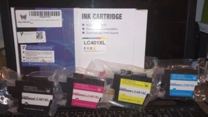 4pk LC401XL H-Yield Ink Cartridges for Brother MFC - Picture 1 of 1
