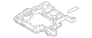 NEW Genuine VW TOUAREG 4.2L V8 Upper Engine OIL PAN SUMP 079103803BF 2006-2009 - Picture 1 of 2
