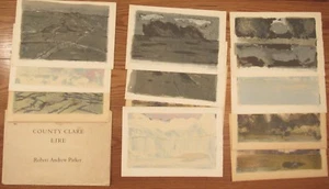 Robert Andrew Parker County Clare Eire 11 signed prints folio 11.5x17 Ireland - Picture 1 of 12