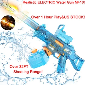 Electric Water Gun Realistic M416 with High Powered Squirt Gun for Adults Kids - Picture 1 of 13