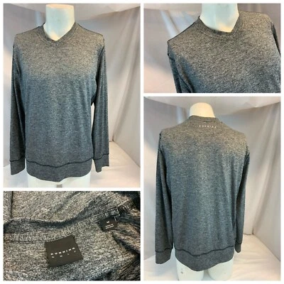 Мужской свитер пуловер Dunning для гольфа M серый с V-образным вырезом эластичный LNWOT YGI G1-113 - Изображение 1 из 4