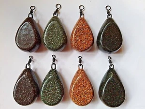 5 x DUMPY FLAT PEAR Carp Fishing Leads Weights 4.5oz Smooth Coating - Picture 1 of 24
