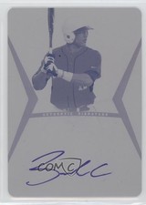 2012 Leaf Ultimate Draft Printing Plate Magenta 1/1 Zach Cone #BA-ZC1 Auto 0t3