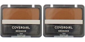 (2 Ct) Covergirl Cheekers Bronzer #104 Golden Tan 0.12 oz.