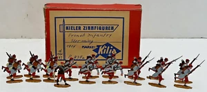 KIELER ZINNFIGUREN KILIA P939a FRENCH INFANTRY STORMING 1914 METAL SOLDIERS OB - Picture 1 of 7
