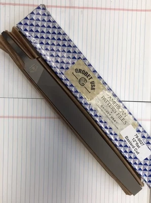 6 pcs.  GROBET 32.292 12” FLAT BASTARD FILES. USA (loc stk) - Image 1 of 4