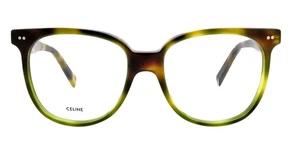 New CELINE CL5010IN 053 53mm Brown Green Havana Eyeglasses Frames Italy Unisex - Picture 1 of 7