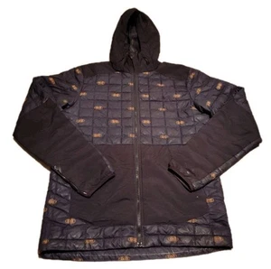 The North Face Quilted Thermoball Hoodie Jacket EUC Size Small Navy Blue - Picture 1 of 24
