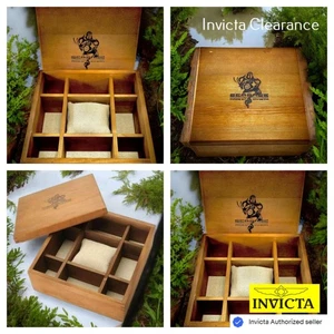 Invicta Sea Base Wooden Box Limited Edition Watch Box - MEGA DEAL Lot of 4 pcs - Picture 1 of 7
